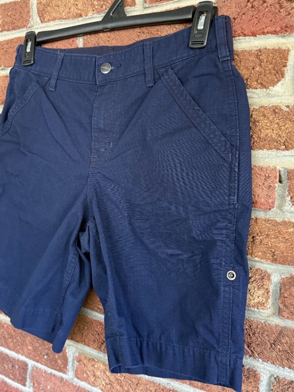 carhartt shorts * navy blue * size 8 * force original fit work short * euc - Picture 2 of 6